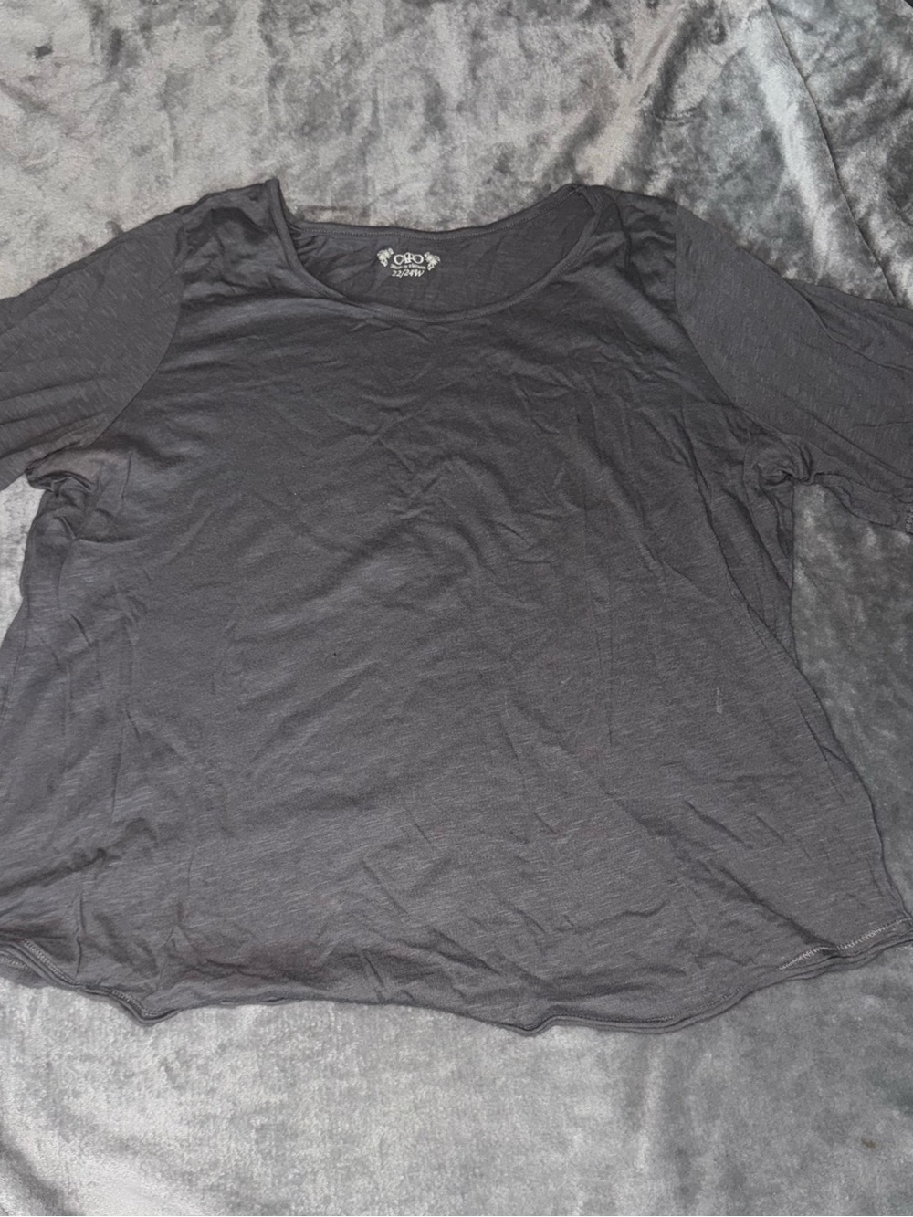 Cato Black Long Sleeve Scoop Neck Tee
